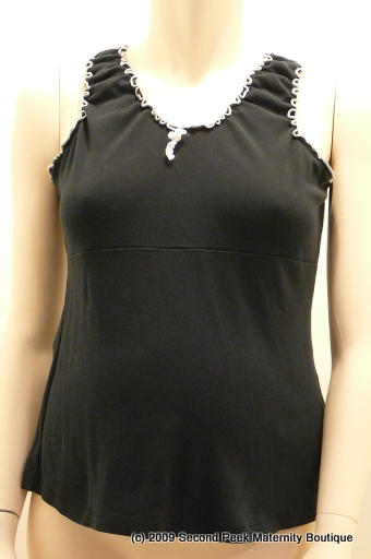 Sleeveless Maternity Top by Thyme Maternity (Size: S)