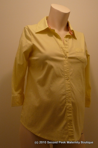 � Sleeve Maternity Shirt by Old Navy Maternity (Size: S)