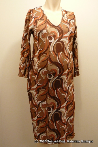 3/4 Sleeve Maternity Dress by Nicole Michelle (Size: M)