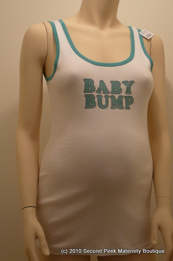 "Baby Bump" Maternity Tank Top by Motherhood Maternity (Size: M)