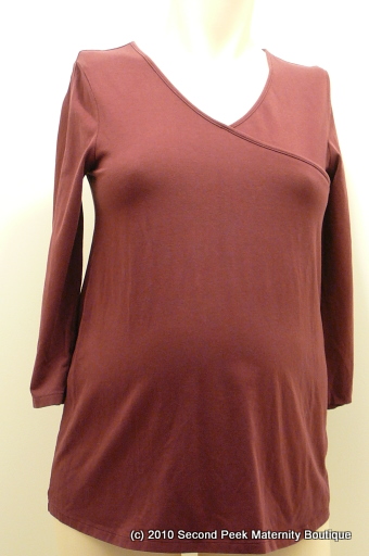 3/4 Sleeve Maternity Top by Old Navy Maternity (Size: S)