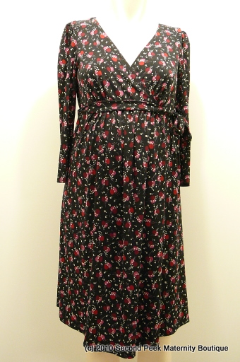 3/4 Sleeve Maternity Dress by Motherhood Maternity (Size: S)