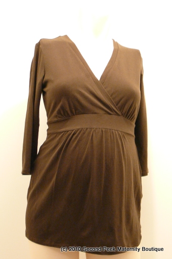 3/4 Sleeve Maternity Top by Motherhood Maternity (Size: S)