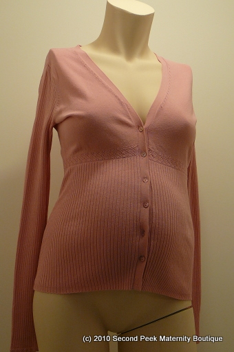 Long Sleeve Maternity Cardigan by Thyme Maternity (Size: X-S)