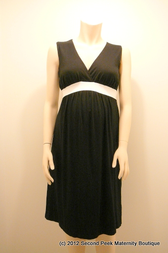 Designer Sleeveless Maternity Dress by Liz Lange Maternity (Size: One)