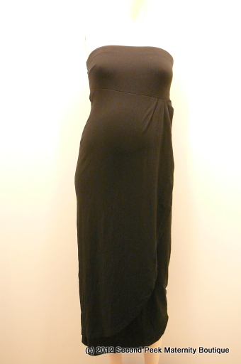 Designer Strapless Maternity Dress by Isabella Oliver ( Size: 1)