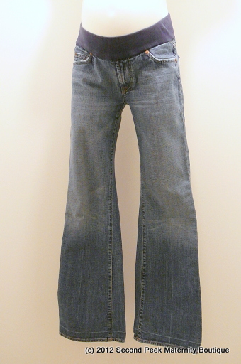 Designer Low Belly Maternity Jeans by Seven For All Mankind (Size: 30 /M)